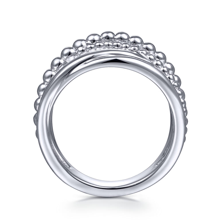 925 Sterling Silver Bujukan Criss Cross Ring - Shot 2