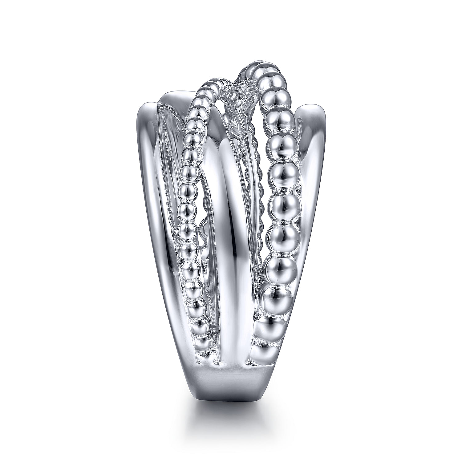 925 Sterling Silver Bujukan Criss Cross Ring - Shot 4