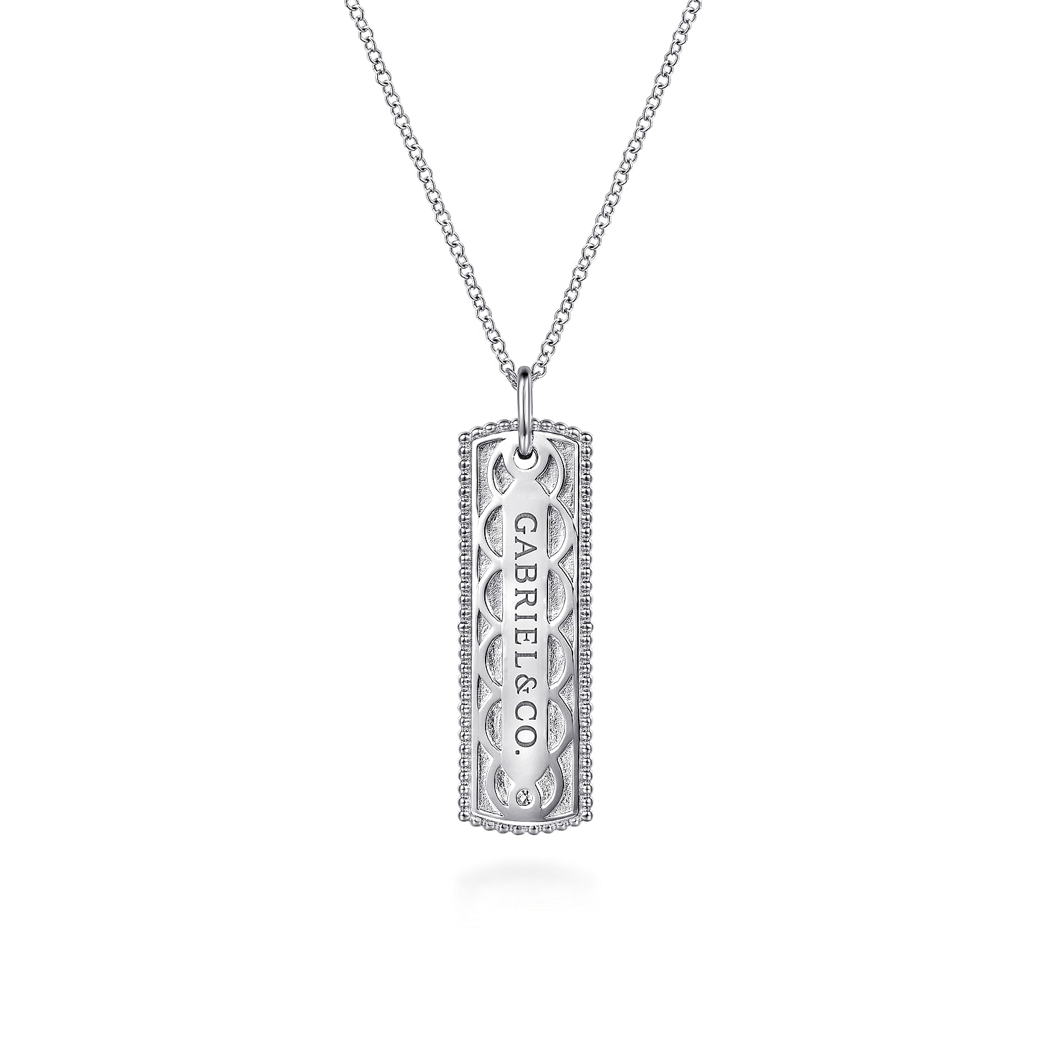 ☆ENGBROX☆ silver925 jud necklace EBNL21083 925 Sterling Silver Bujukan Diamond ID Necklace @ $210. Shop
