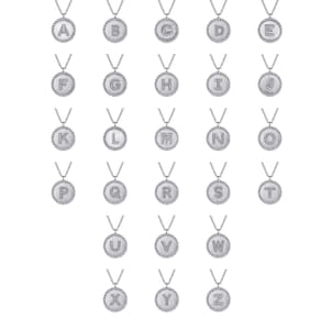 925 Sterling Silver Bujukan Diamond Initial A Necklace