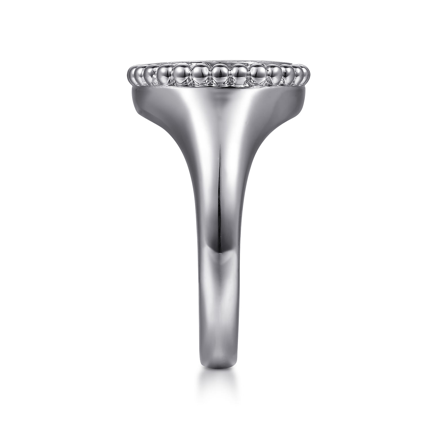 925 Sterling Silver Bujukan Diamond Initial C Signet Ring - 0.04 ct - Shot 4