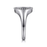 925 Sterling Silver Bujukan Diamond Initial E Signet Ring - 0.05 ct