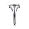 925 Sterling Silver Bujukan Diamond Initial L Signet Ring - 0.03 ct