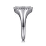 925 Sterling Silver Bujukan Diamond Initial S Signet Ring - 0.05 ct