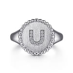 925-Sterling-Silver-Bujukan-Diamond-Initial-U-Signet-Ring1