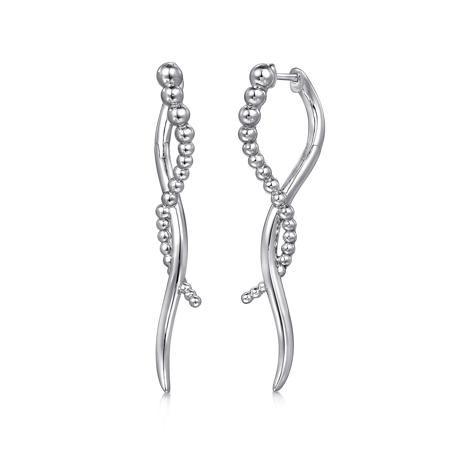 925 Sterling Silver Bujukan Drop Earrings