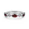925 Sterling Silver Bujukan Garnet Fashion Ladies Ring