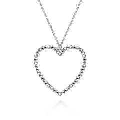 925 Sterling Silver Bujukan Heart Necklace