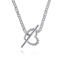 925 Sterling Silver Bujukan Heart Necklace