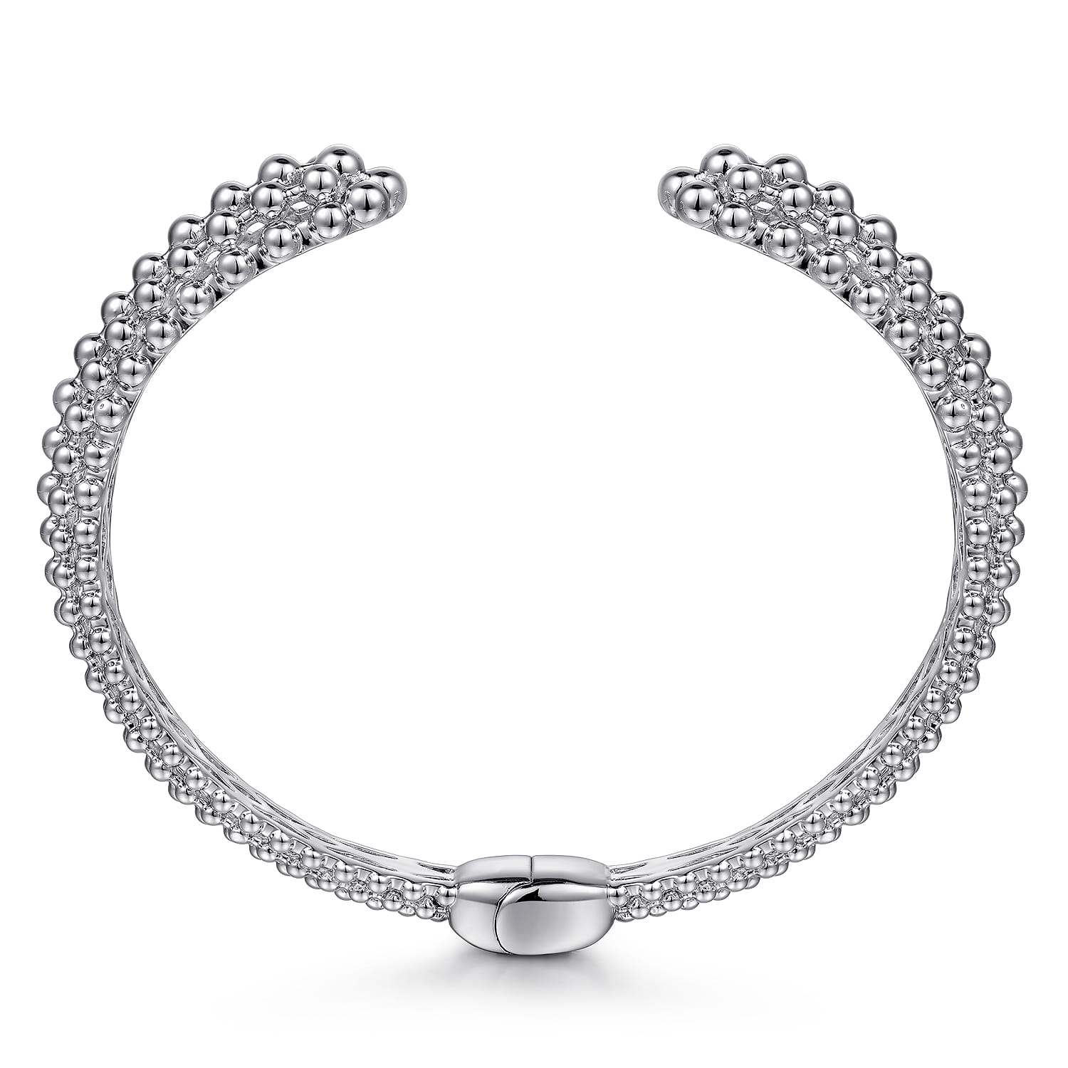 925 Sterling Silver Bujukan Hinged Cuff - Shot 3