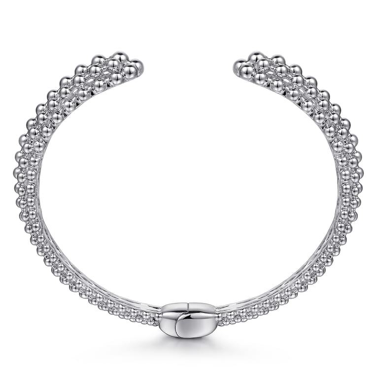 925 Sterling Silver Bujukan Hinged Cuff - Shot 3