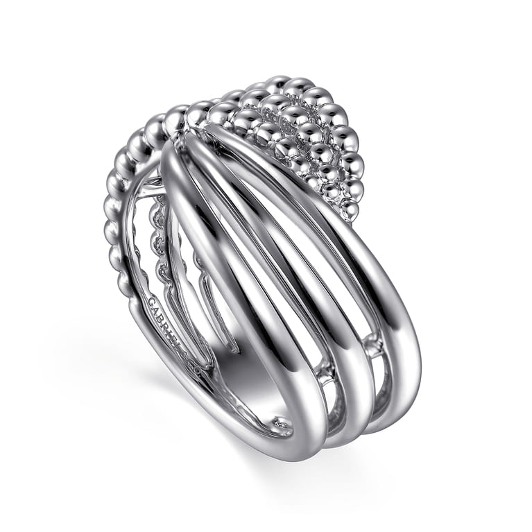 925 Sterling Silver Bujukan Lady's Twisted Ring - Shot 3
