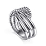 925 Sterling Silver Bujukan Lady's Twisted Ring