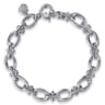 925 Sterling Silver Bujukan Link Chain Bracelet