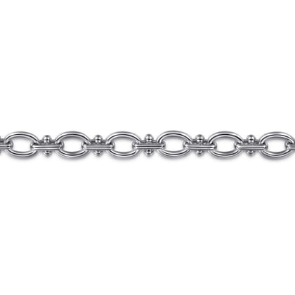 925 Sterling Silver Bujukan Link Chain Bracelet