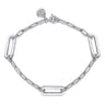925 Sterling Silver Bujukan Link Chain Bracelet