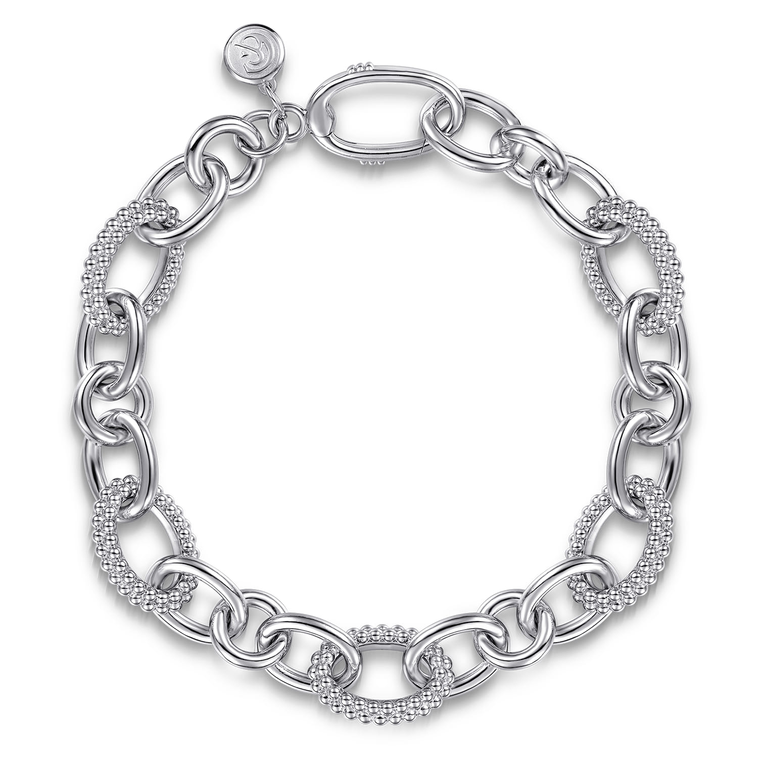 925 Sterling Silver Bujukan Link Chain Bracelet - Shot 1