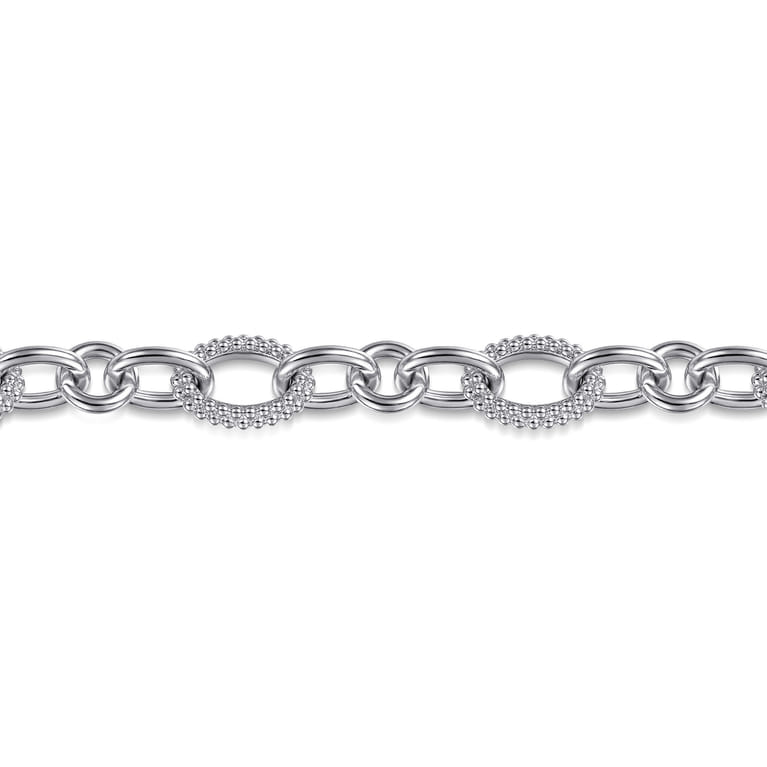 925 Sterling Silver Bujukan Link Chain Bracelet - Shot 2