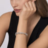 925 Sterling Silver Bujukan Link Chain Bracelet