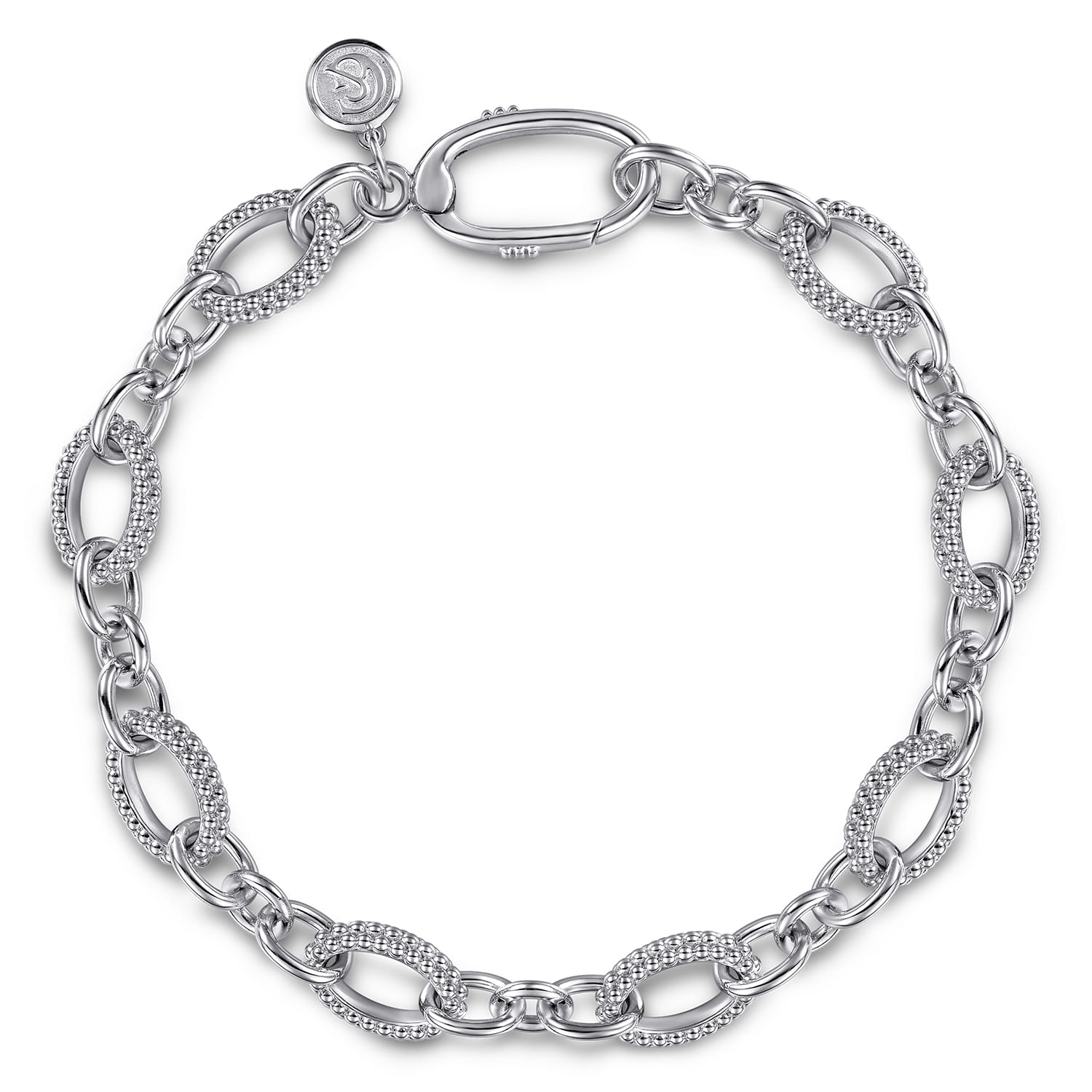 925 Sterling Silver Bujukan Link Chain Bracelet - Shot 1