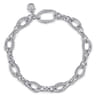 925 Sterling Silver Bujukan Link Chain Bracelet