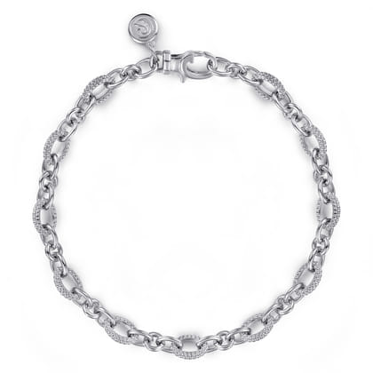 925 Sterling Silver Bujukan Link Chain Bracelet