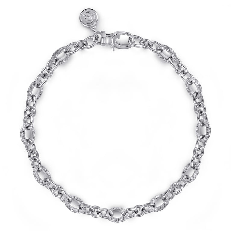 925 Sterling Silver Bujukan Link Chain Bracelet - Shot 1