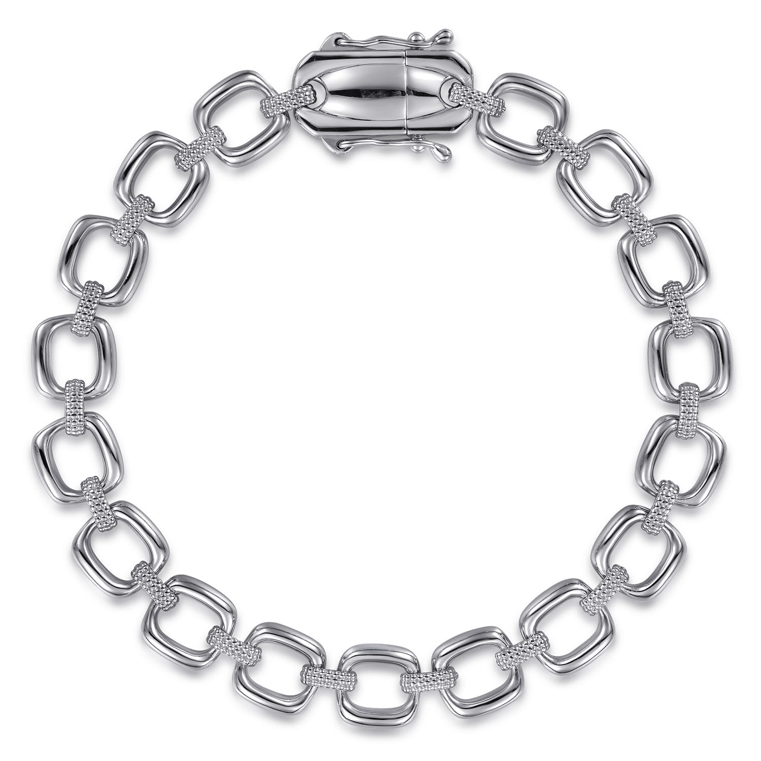 925 Sterling Silver Bujukan Link Chain Bracelet - Shot 1