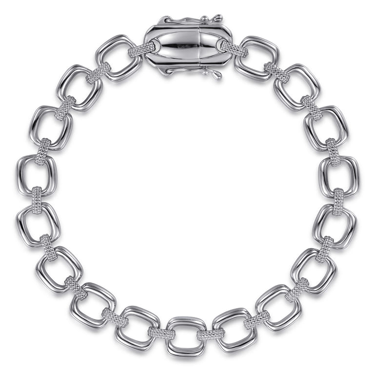 925 Sterling Silver Bujukan Link Chain Bracelet - Shot 1