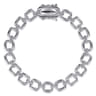 925 Sterling Silver Bujukan Link Chain Bracelet