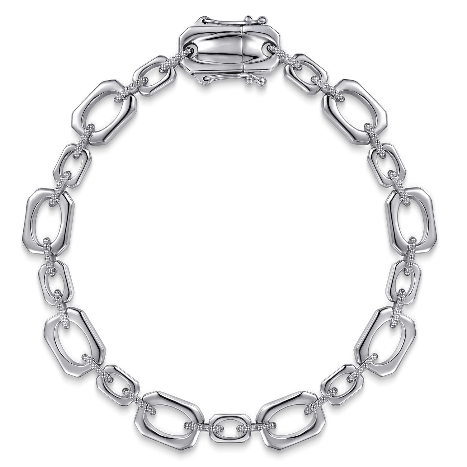 925 Sterling Silver Bujukan Link Chain Bracelet - Shot 1