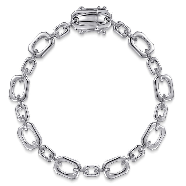 925 Sterling Silver Bujukan Link Chain Bracelet - Shot 1