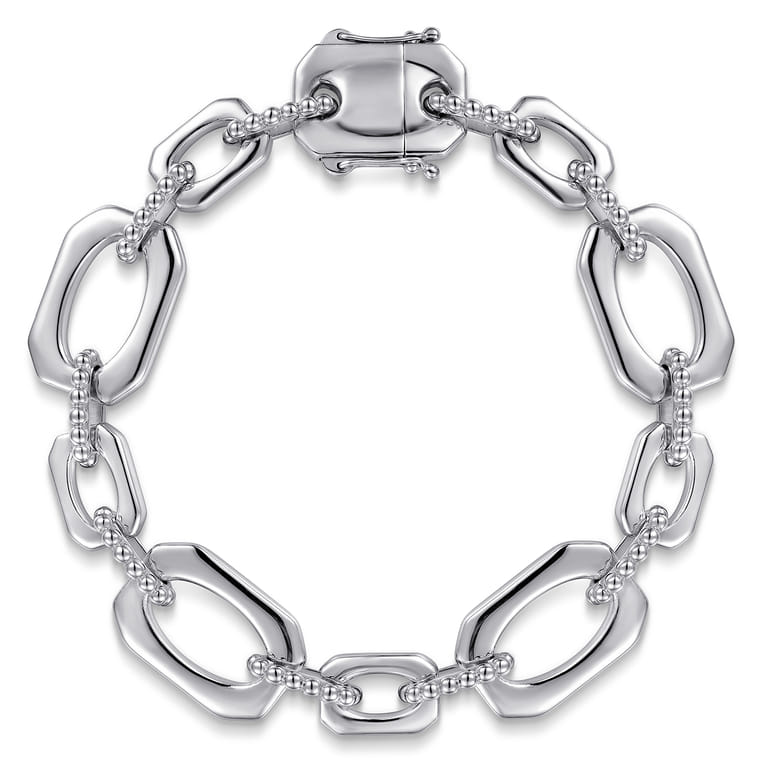 925 Sterling Silver Bujukan Link Chain Bracelet - Shot 1