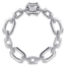 925 Sterling Silver Bujukan Link Chain Bracelet