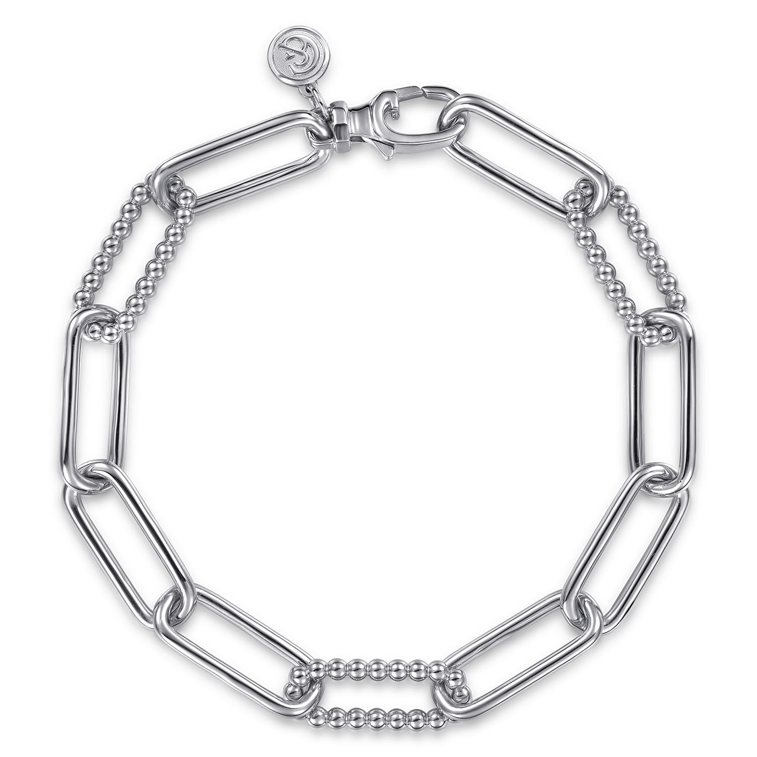 925 Sterling Silver Bujukan Link Chain Bracelet - Shot 1