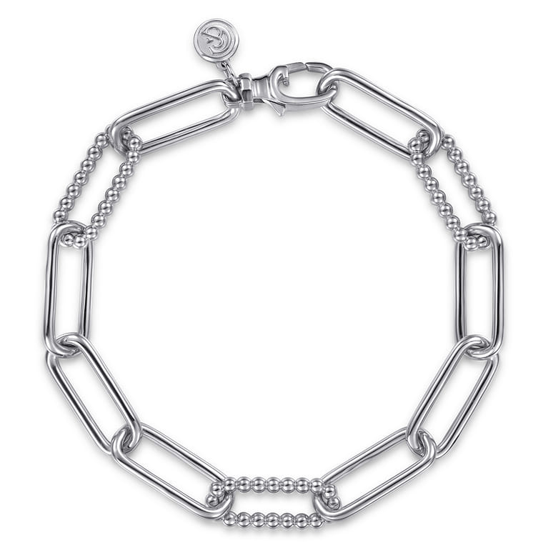 925 Sterling Silver Bujukan Link Chain Bracelet - Shot 1
