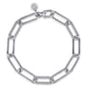 925 Sterling Silver Bujukan Link Chain Bracelet