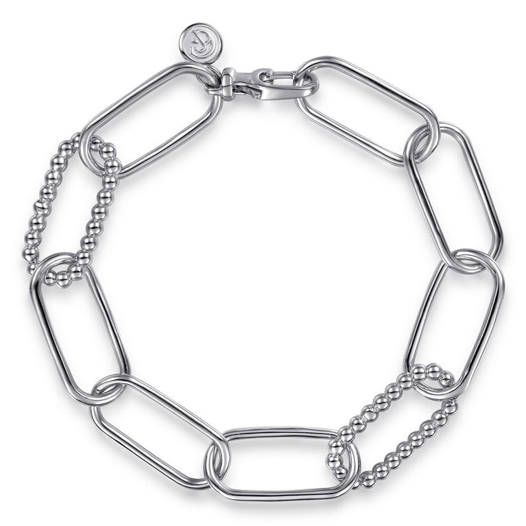 925 Sterling Silver Bujukan Link Chain Bracelet - Shot 1