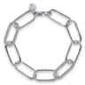 925 Sterling Silver Bujukan Link Chain Bracelet