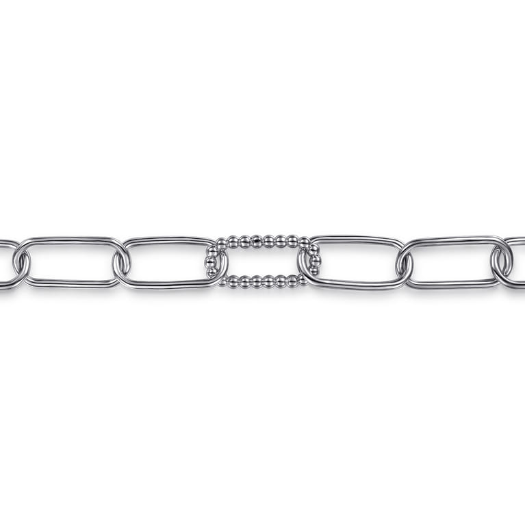 925 Sterling Silver Bujukan Link Chain Bracelet - Shot 2
