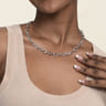 925 Sterling Silver Bujukan Link Chain Necklace