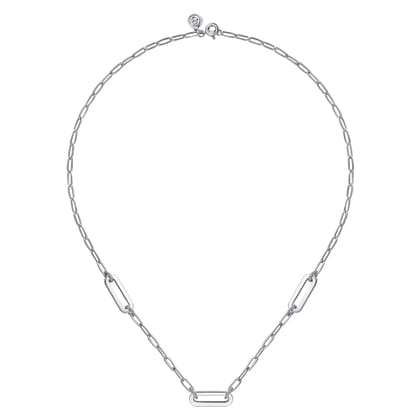 925 Sterling Silver Bujukan Link Chain Necklace