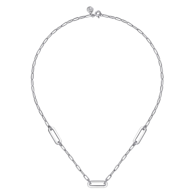 925 Sterling Silver Bujukan Link Chain Necklace - Shot 2