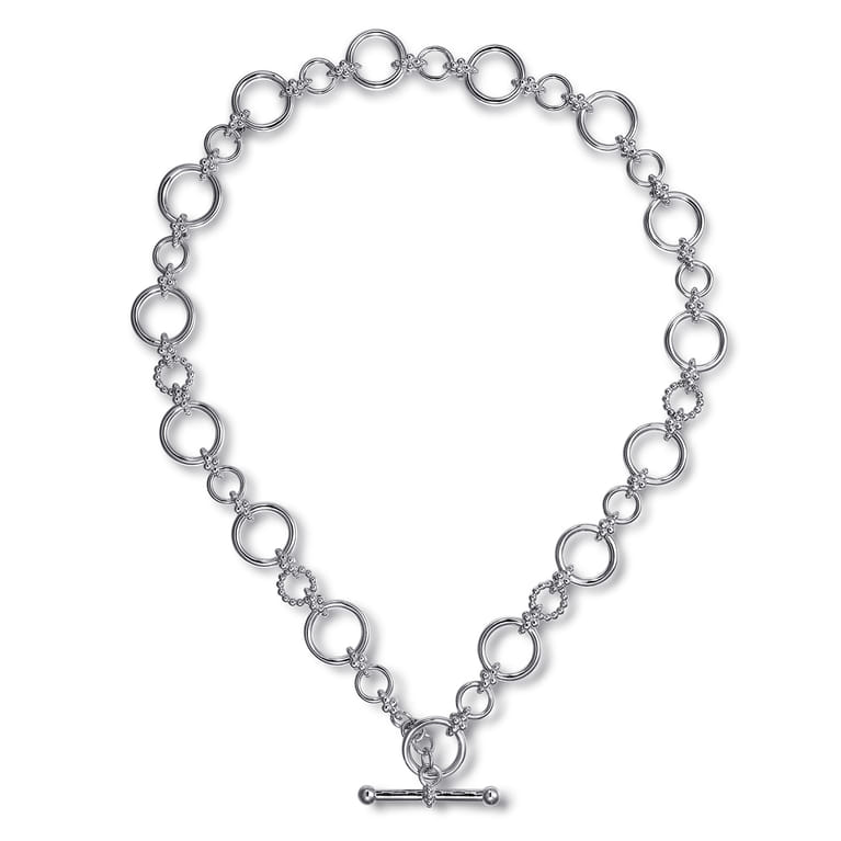 925 Sterling Silver Bujukan Link Necklace - Shot 2
