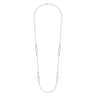 925 Sterling Silver Bujukan Link and Pearl Station Necklace