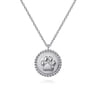 925 Sterling Silver Bujukan Paw Print Pendant Necklace