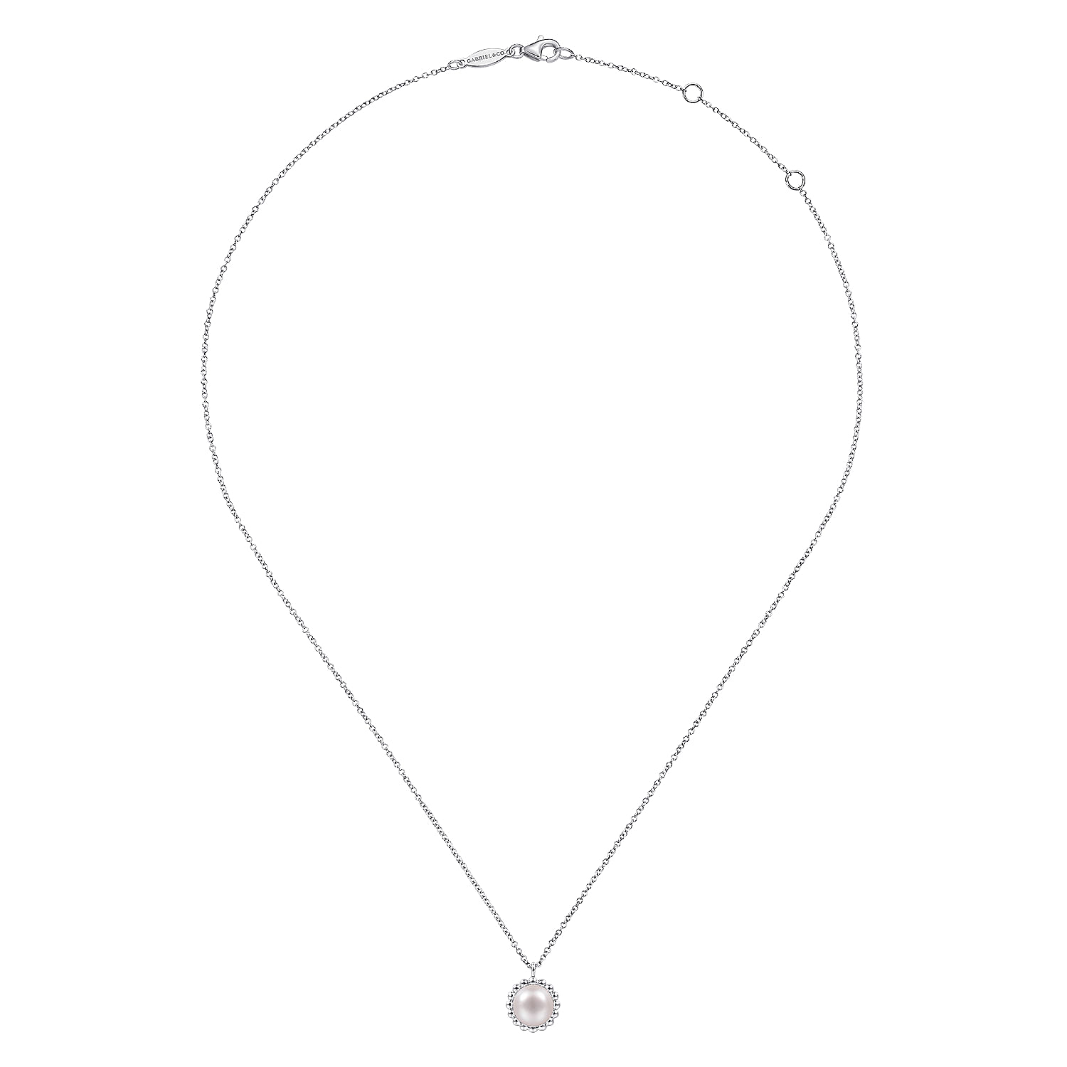 925 Sterling Silver Bujukan Pearl Pendant Necklace @ $110