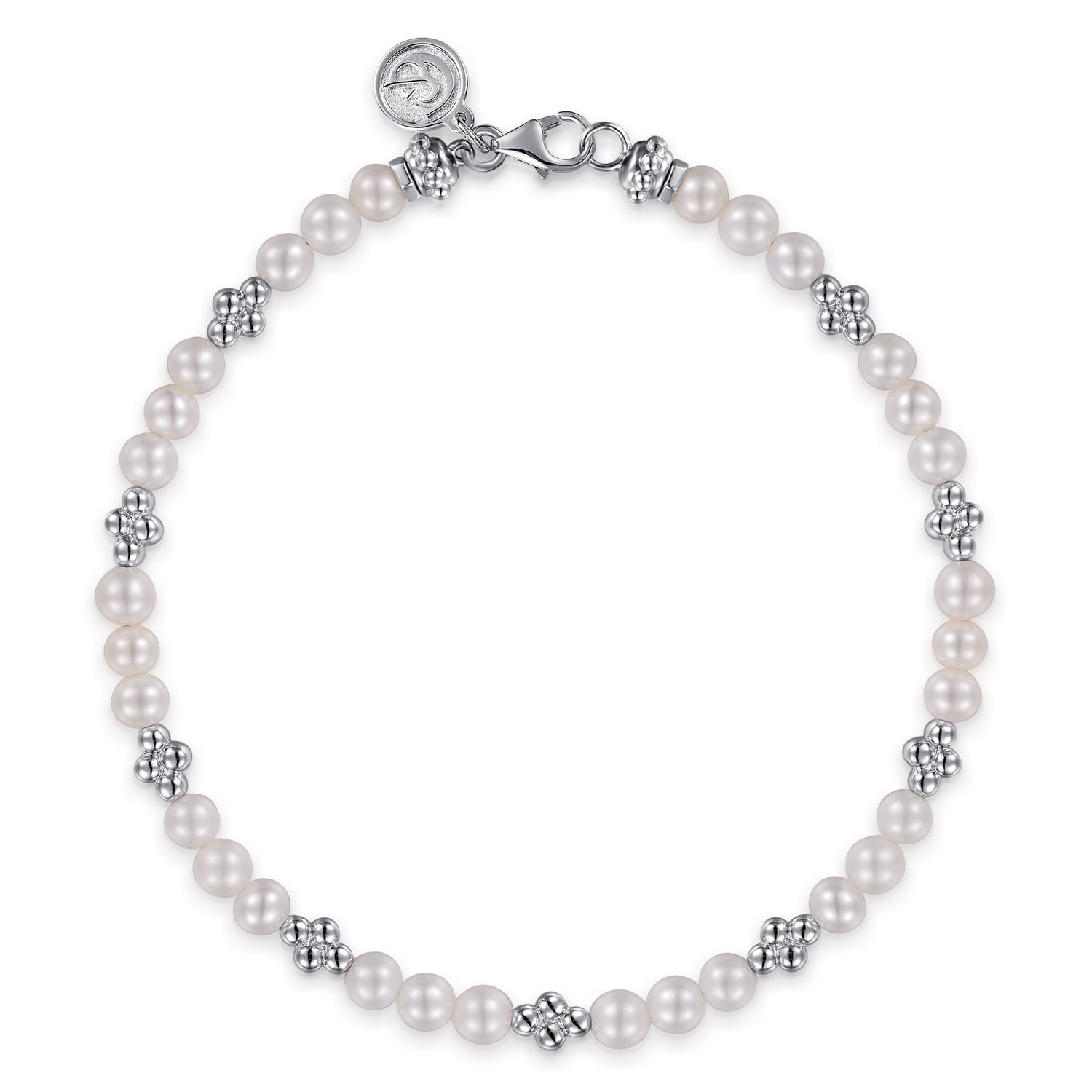 925 Sterling Silver Bujukan Pearl Station Necklace @ $225