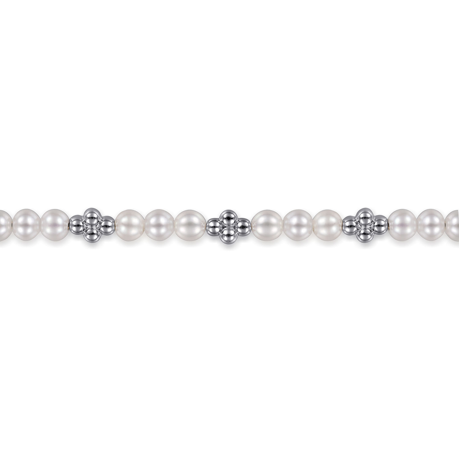 925 Sterling Silver Bujukan Pearl Station Bracelet @ $445