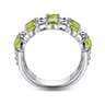 925 Sterling Silver Bujukan Peridot Easy Stackable Ring